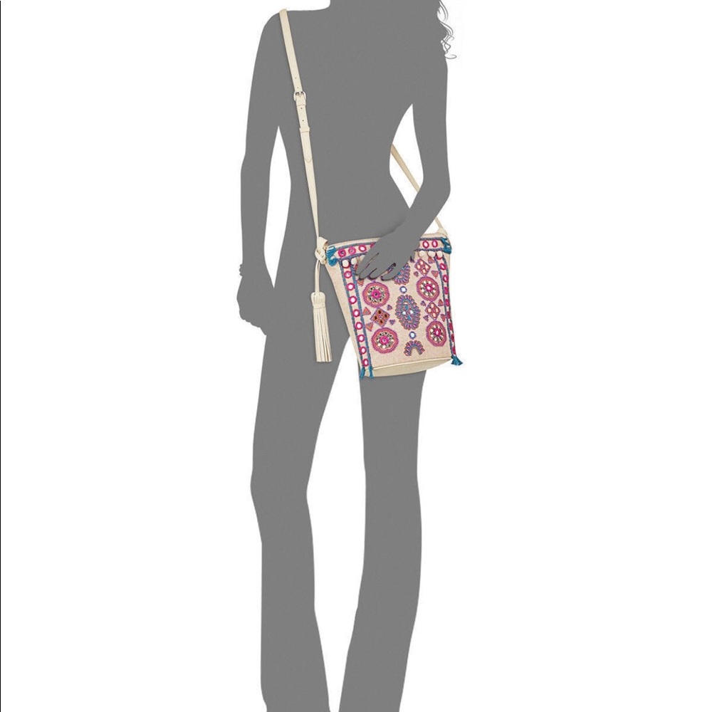 Angel By L. Martino Small Bucket Crossbody Multi
